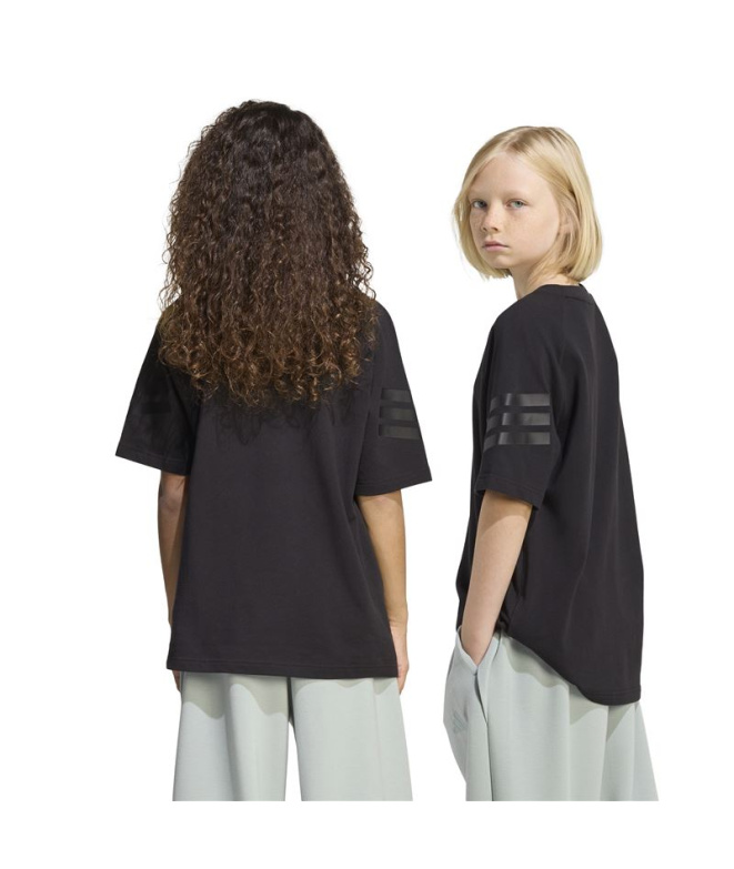 T-shirt Enfant adidas Fi 3Stripes Noir/Noir