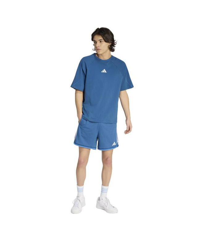 Pantalons adidas Sta Seas Sho Homme bleu/blanc