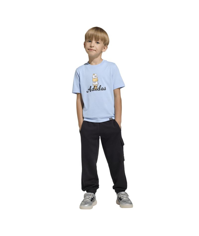 T-shirt bleu adidas Lk Food Enfant