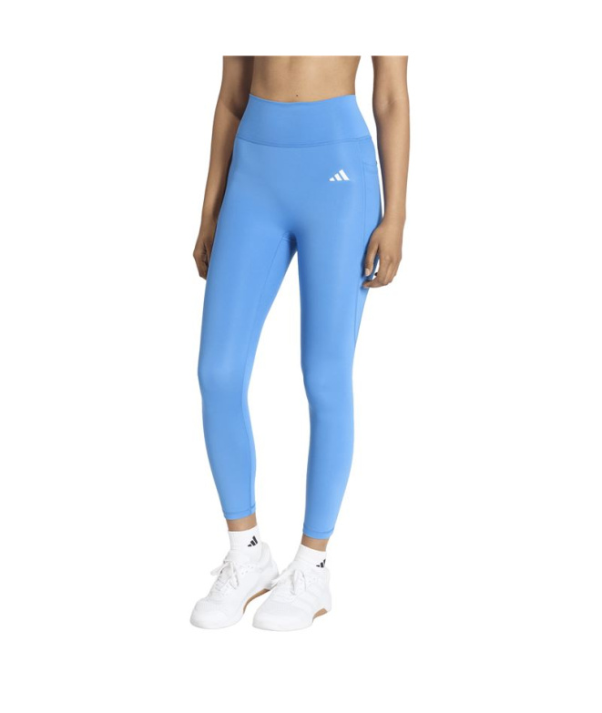 Malhas Fitness Mulher adidas Opt Pow Ess 7/8 azuis