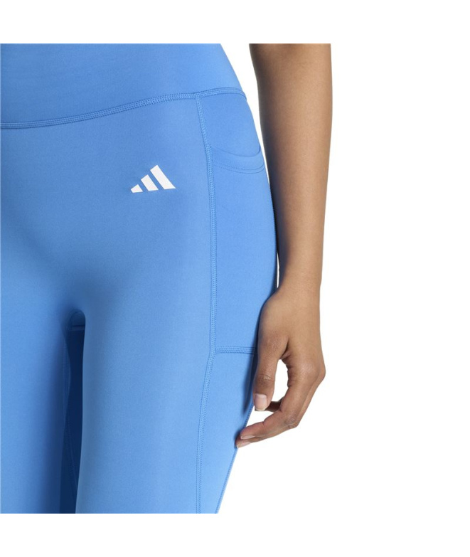 Malhas Fitness Mulher adidas Opt Pow Ess 7/8 azuis