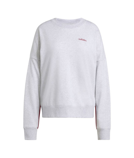 Sudadera adidas Cp Crw Mujer Gris claro/Granate