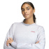 Sweat Femme adidas CP CRW Gris clair/Bordeaux