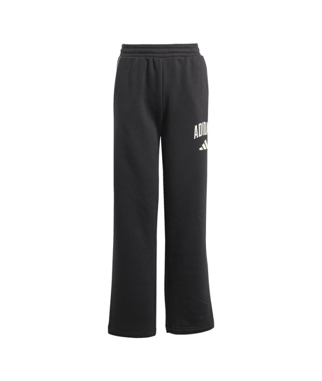 Pantalons Enfant adidas Clgt Fl Noir/Blanc