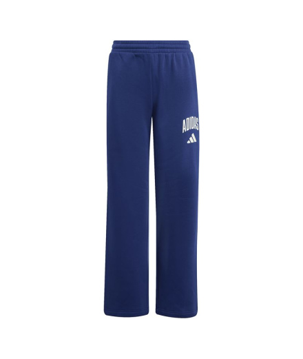 Pantalons Enfant adidas Clgt Fl bleu foncé/blanc