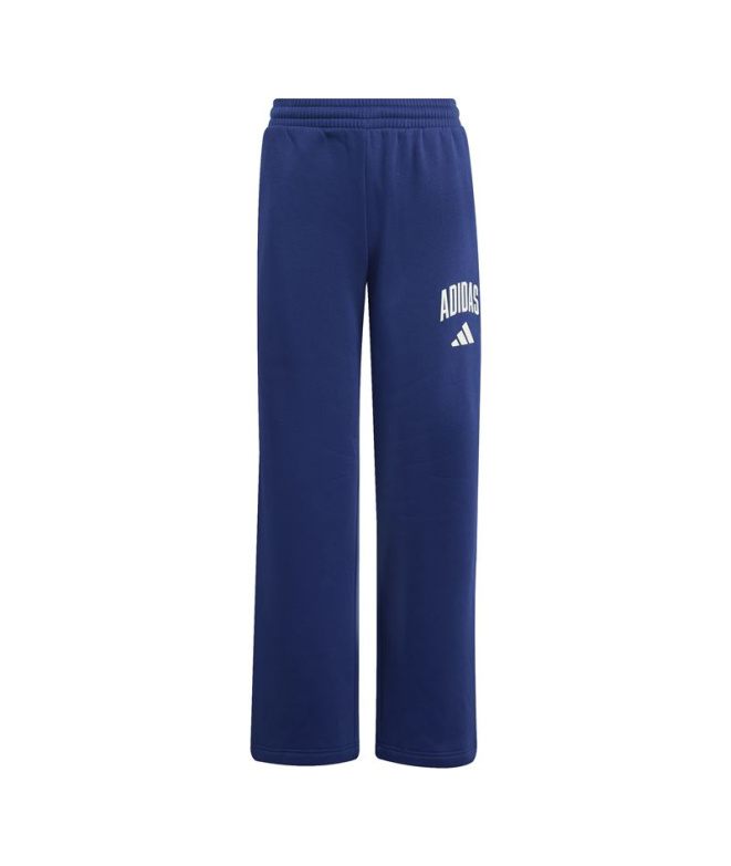 Calça Infantil adidas Clgt FL azul-escuro/branco