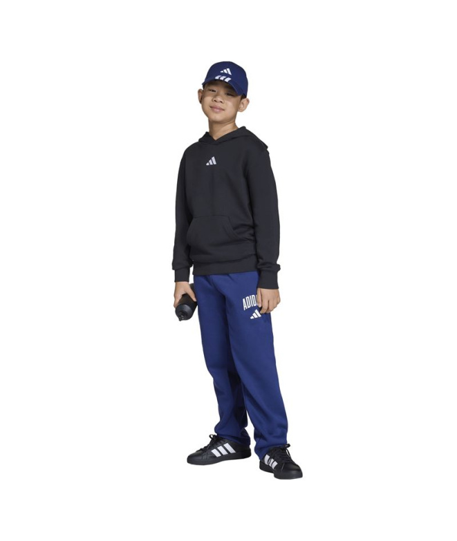 Pantalons Enfant adidas Clgt Fl bleu foncé/blanc