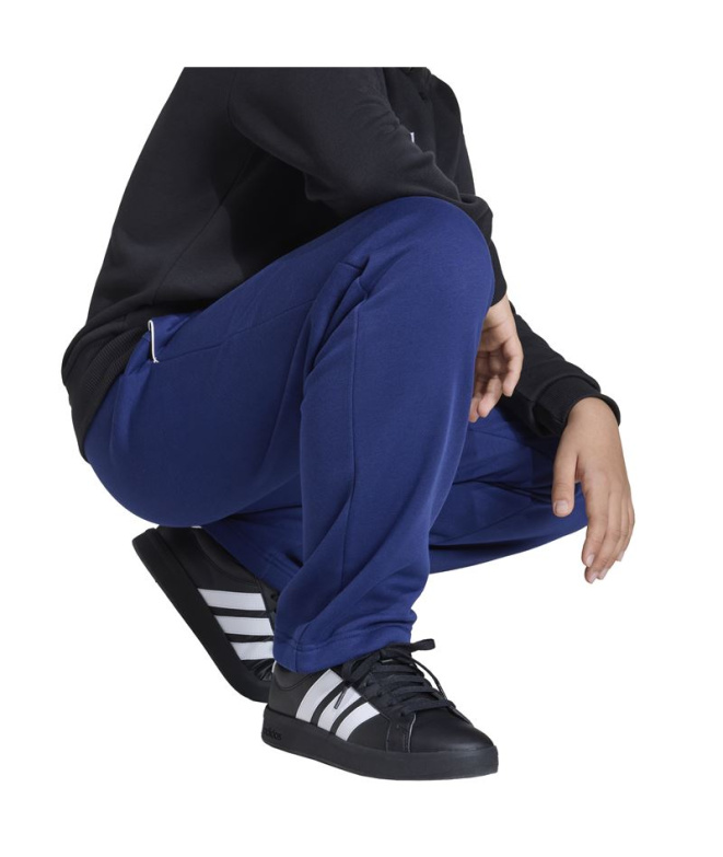 Pantalons Enfant adidas Clgt Fl bleu foncé/blanc