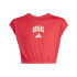 Camiseta adidas Jg Clgt Menina cor bordô/branca