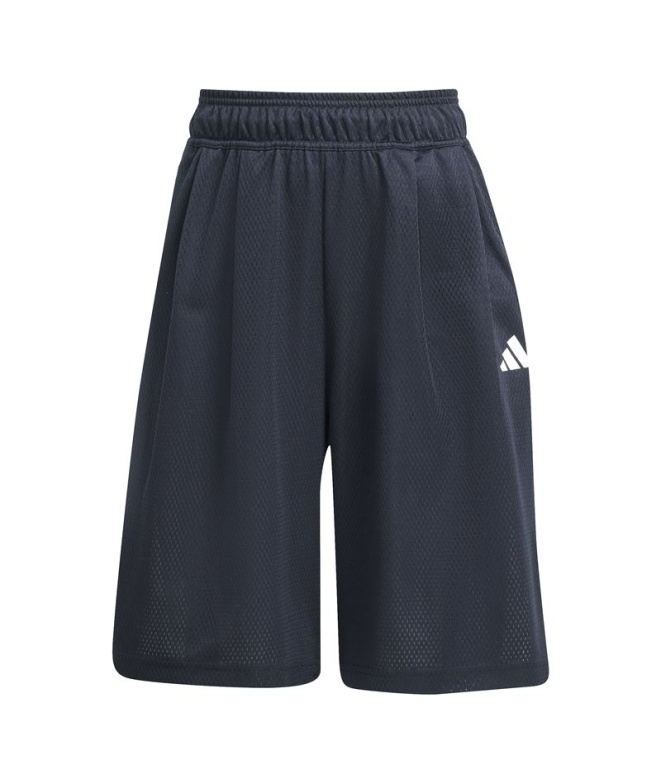 Calça Infantil adidas Std Sho pretas/brancas