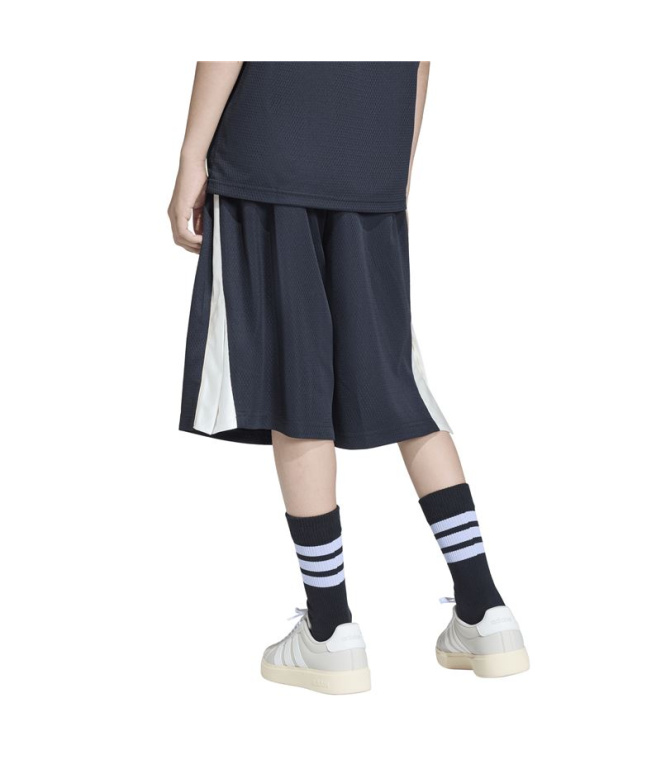 Calça Infantil adidas Std Sho pretas/brancas