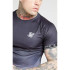 T-shirt Siksilk Raglan com bainha curva para homem