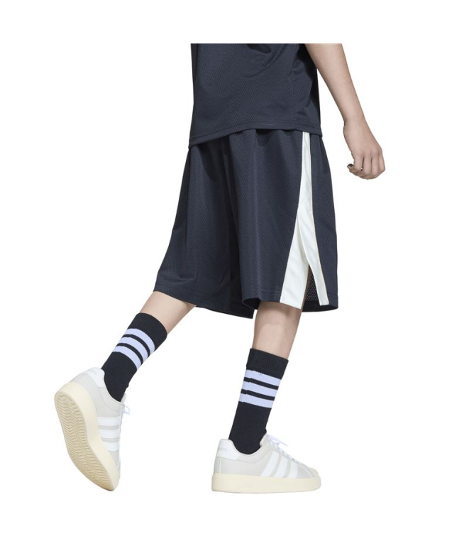 Calça Infantil adidas Std Sho pretas/brancas