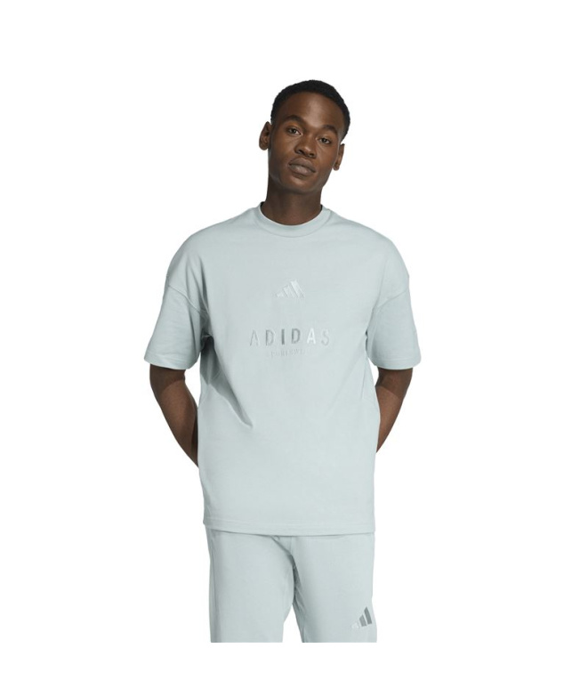 Camiseta adidas A Szn G Homem Verde Sálvia Claro