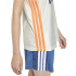Camisa regata Mulher adidas Sta Seas, branca/napu/azul escuro