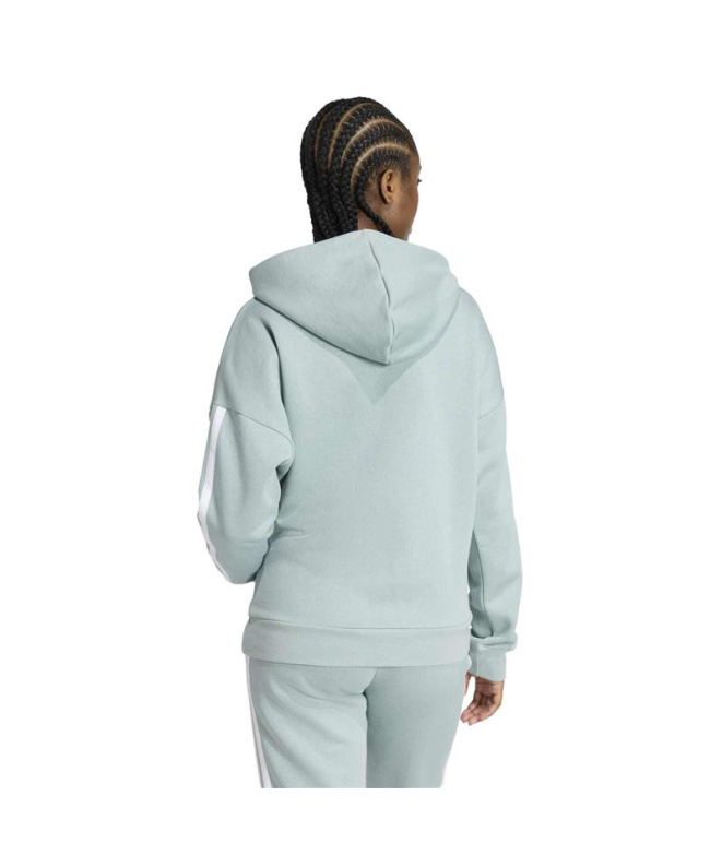 Mulher adidas 3 Stripes FL HD Moletom /Branco