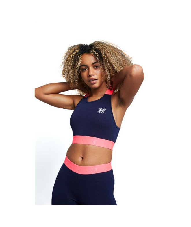 Top de Fitness Siksilk Neon Tape Bralette Mujer