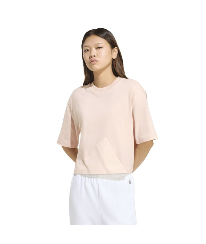 Camiseta Mulher rosa adidas Big Logo Sj Bf