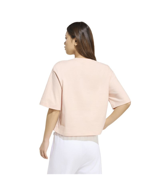 Camiseta Mulher rosa adidas Big Logo Sj Bf