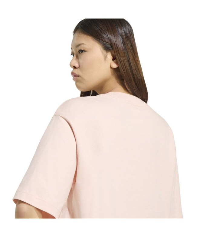 Camiseta Mulher rosa adidas Big Logo Sj Bf