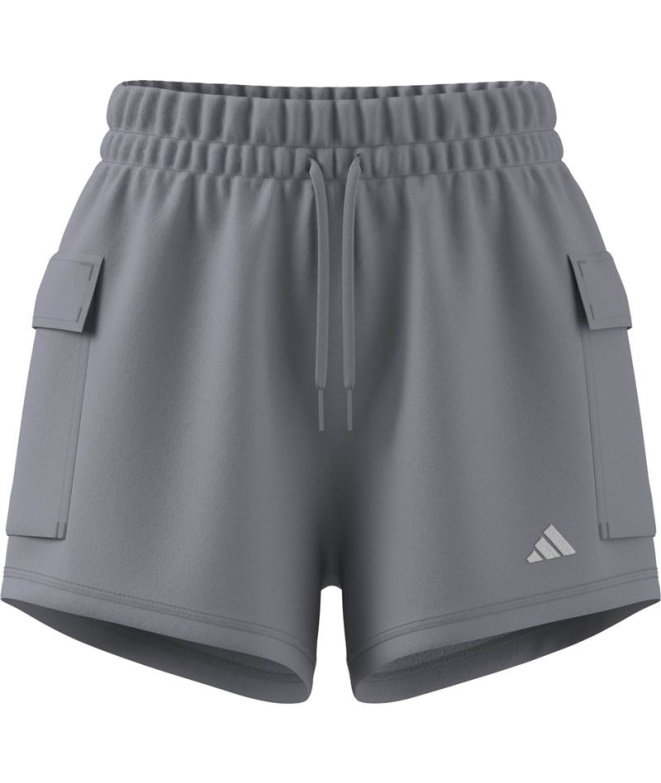 Pantalons adidas SL Ft Sho Femme gris/blanc