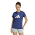 T-shirt Fitness Femme adidas We Logo, bleu foncé/blanc