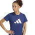 T-shirt Fitness Femme adidas We Logo, bleu foncé/blanc