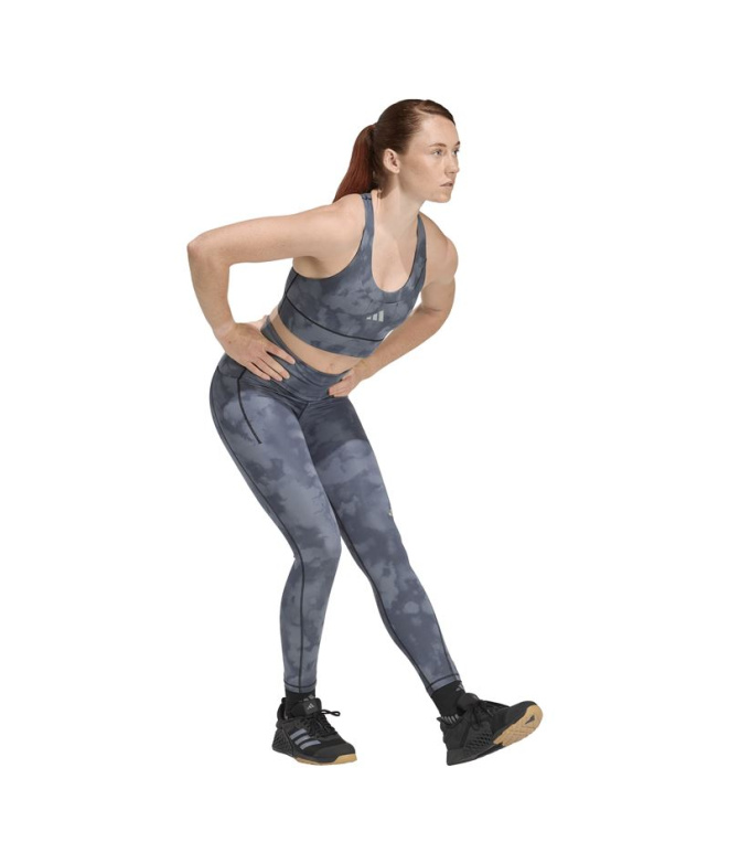 Brassiere de sport Fitness adidas Pkt Aop Femme...