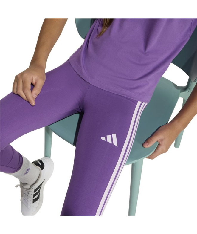 Malhas adidas Jg 3 Stripes Leg 230 Menina cor...