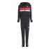 Survêtement adidas 3-Stripes Tib Ft Ts Enfant Noir/Blanc/Bordeaux