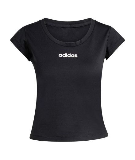 Camiseta de Fitness adidas Hyperglam Baby Tee Mujer Negro