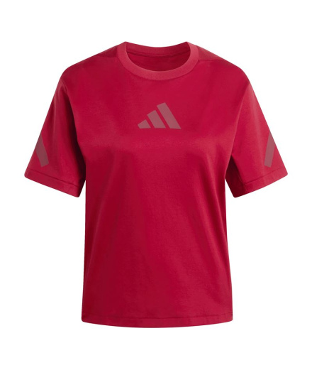 Camiseta Mulher adidas ZNE Active na cor bordô