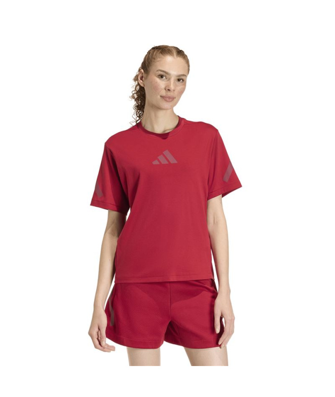 T-shirt adidas ZNE Active Femme couleur bordeaux