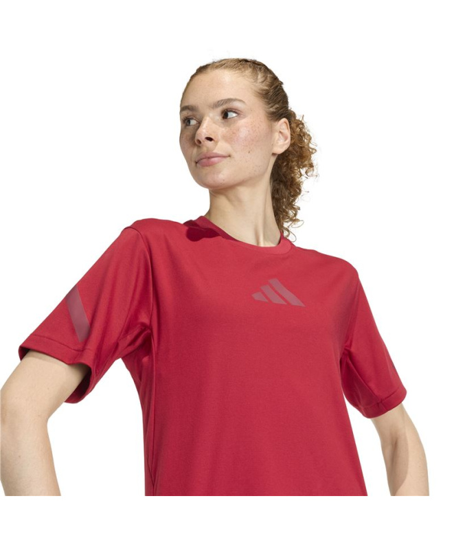 T-shirt adidas ZNE Active Femme couleur bordeaux