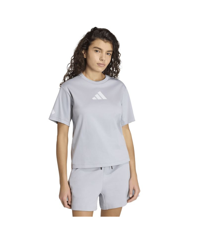T-shirt adidas ZNE Femme Silver Halo