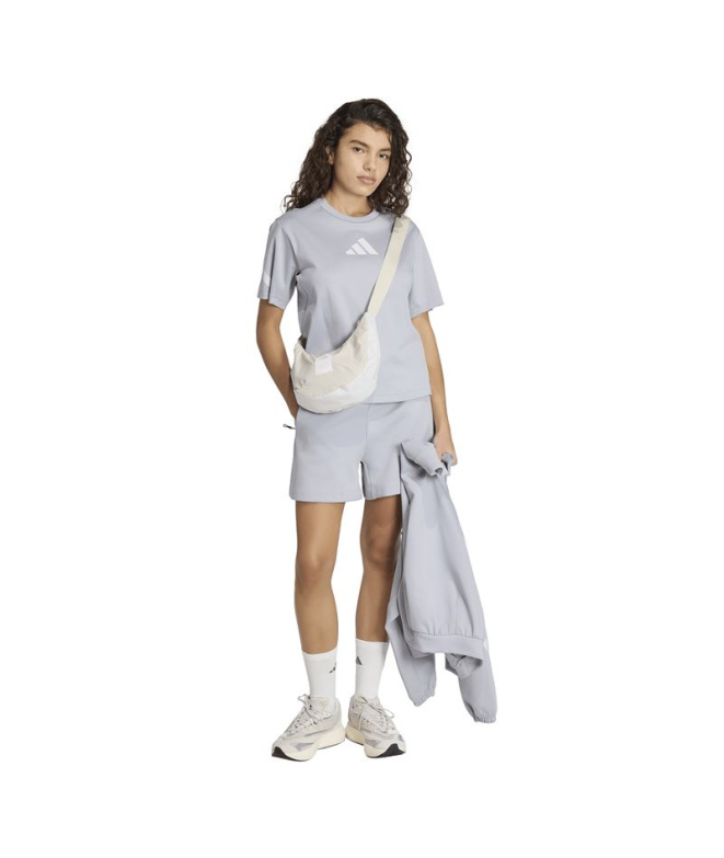 T-shirt adidas ZNE Femme Silver Halo