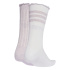adidas Glow Meias 2P Brancas/Lavanda Gelo/Brancas