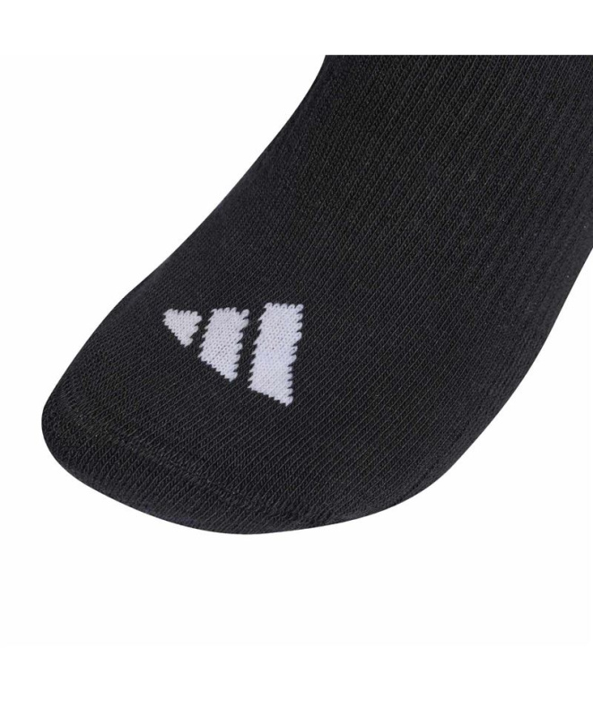 Chaussettes adidas Ess Mid 3P à 3 bandes noires...