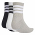Chaussettes adidas 3 Chaussettes Ess Mid 3P Brgrin/Blanc/Noir