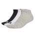 Chaussettes adidas Thin&Light Essentials 3P, taille moyenne, gris chiné/blanc/noir