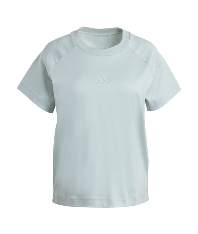 T-shirt adidas Soft Lux Femme couleur sauge Wonder