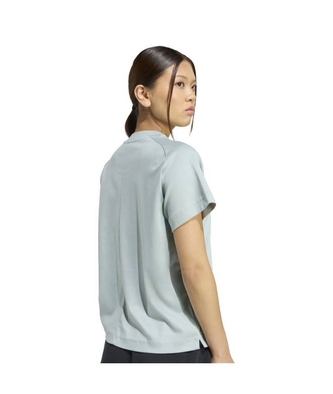 T-shirt adidas Soft Lux Femme couleur sauge Wonder