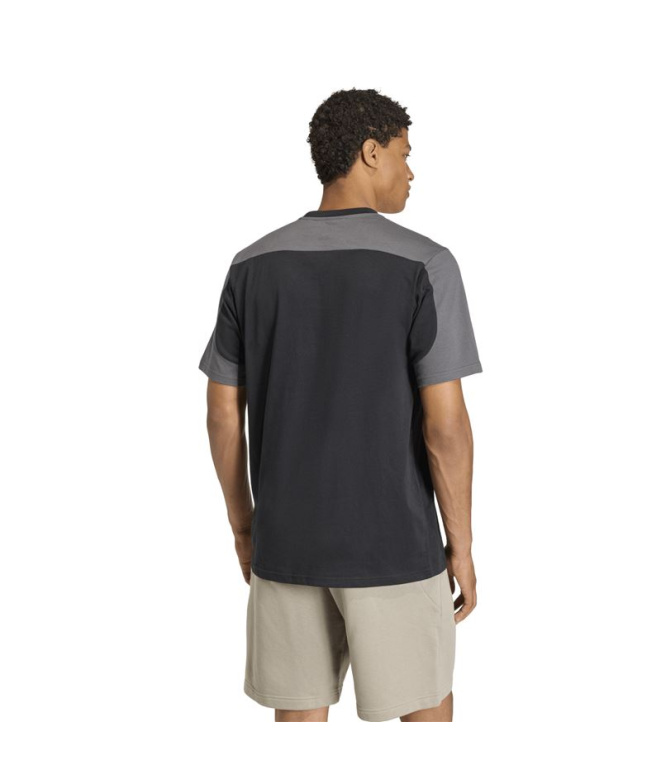 Camiseta Homem adidas Collegiate preta/cinza