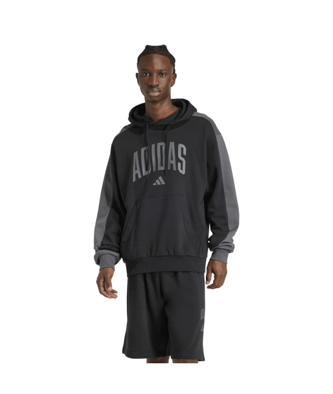 Sudadera adidas Collegiate Hd Hombre Negro/Gris