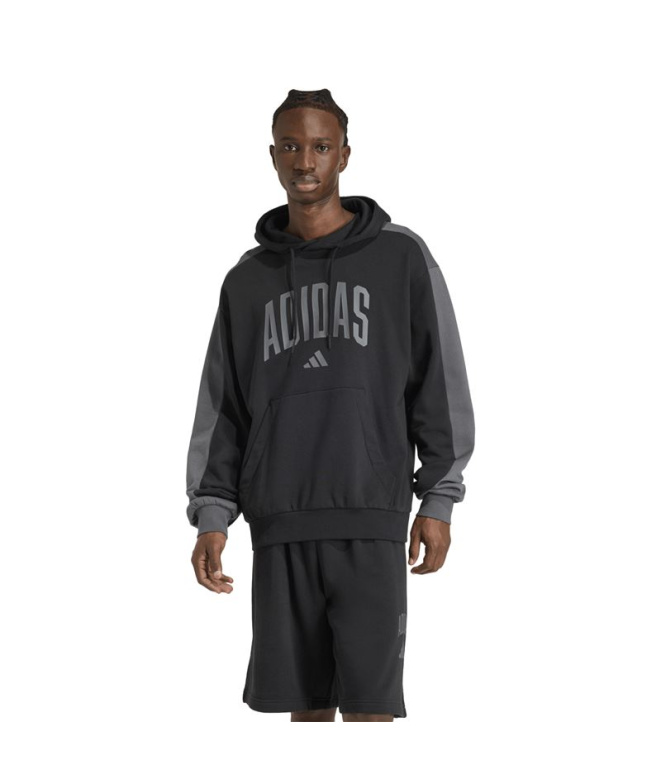 Sweat adidas Collegiate HD Homme noir/gris