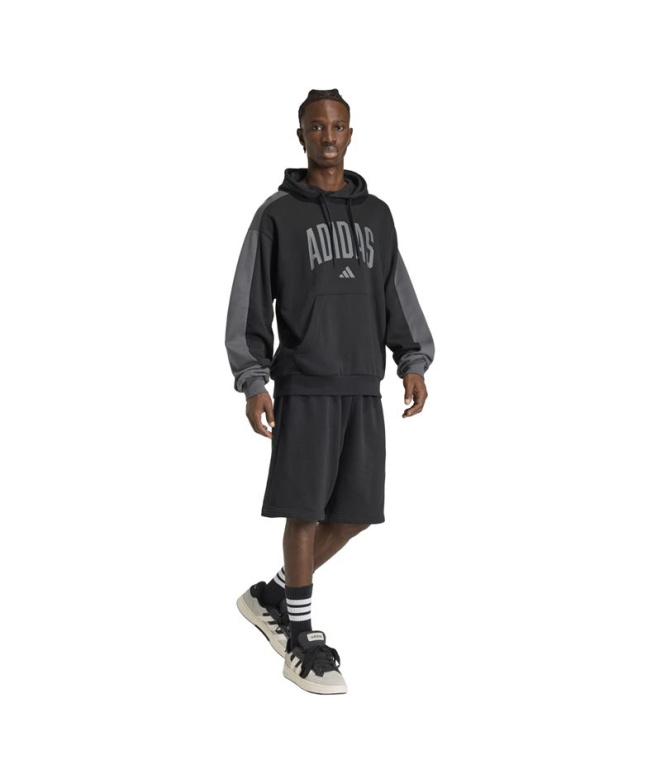 Moletom Homem adidas Collegiate HD, preto/cinza