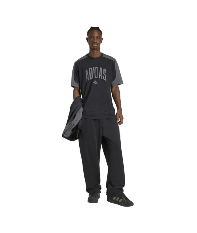 Veste de coach adidas Collegiate Homme noir/gris