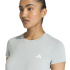 Camiseta Mulher adidas Power Essentials Workout Fitness , cor sálvia