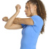 Camiseta Mulher adidas Power Essentials para treino e Fitness , azul.