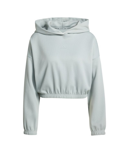 Sweat Yoga Fitness adidas pour Femme , couleur sauge Wonder
